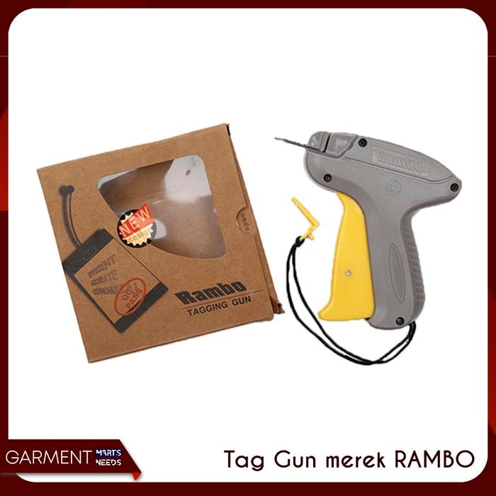 

AT Tembakan Tag Gun Merek Rambo Alat Pemasang Tag Pin Label Harga