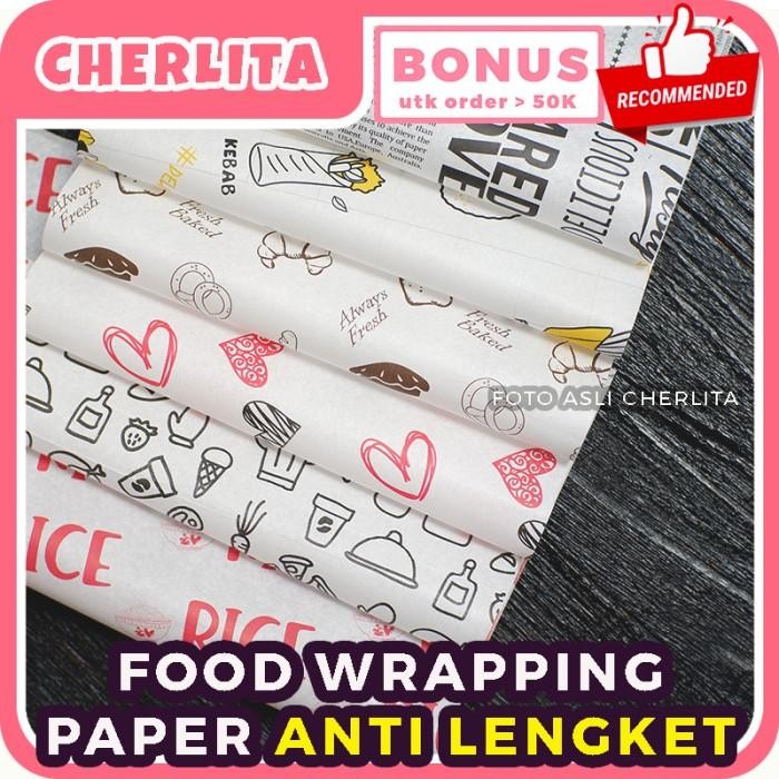 (Expert) Kertas Nasi Motif Food Wrapper Laminasi Foodgrade Premium