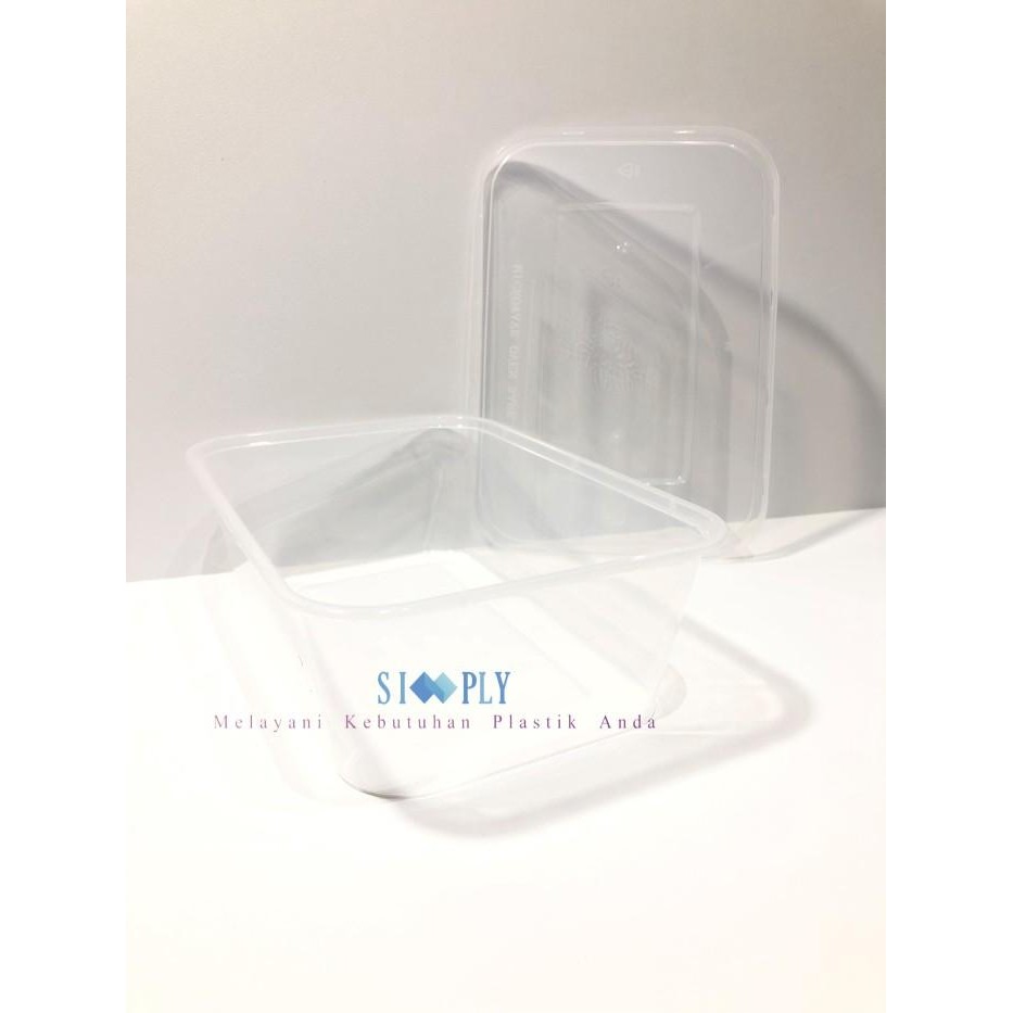 (Expert) Kotak Makan Plastik Thinwall DM 750ml / LIBRA 750ml REC