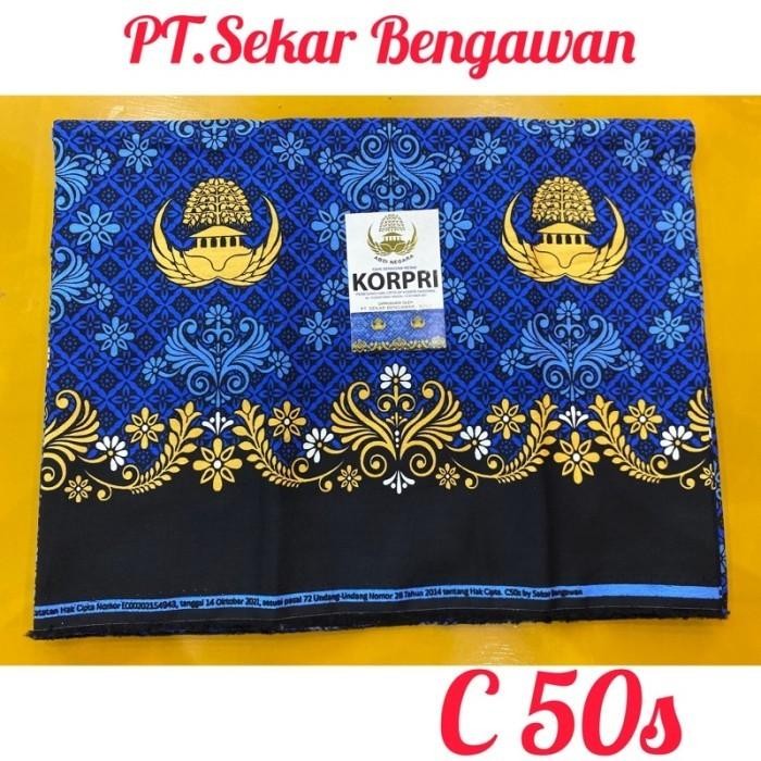 

AT KAIN BATIK KORPRI C50s SEKAR BENGAWAN TERBARU - KAIN POTONG PNS 50s