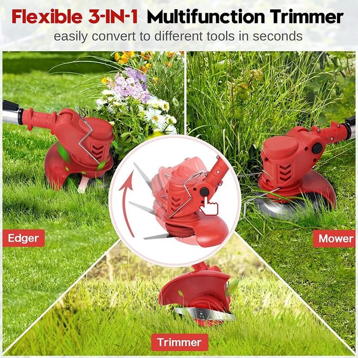 48V Mesin Potong Rumput Cordless Grass Trimmer Mesin Pemotong Rumput