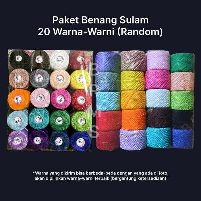 

AT Paket Benang Sulam Premium Warna-Warni