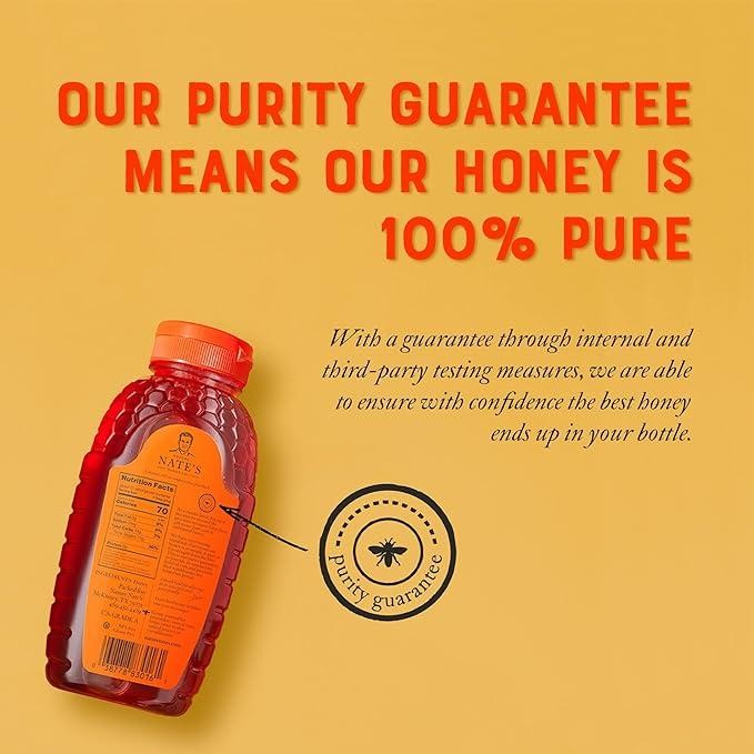 

Nature Nate'S Honey Co. 100% Pure Raw & Uned Honey Madu Asli Murni Import Usa