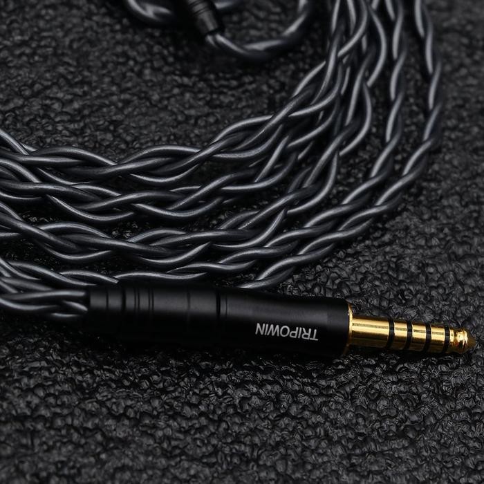 TRIPOWIN NOIRE 24AWG Hh-Purity OCC Detach Plug Upgrade C IEM masih ready