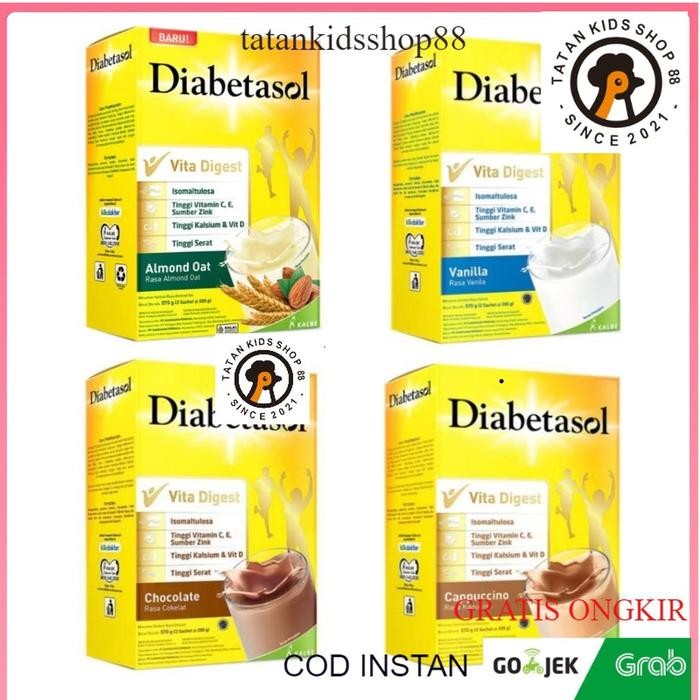 

(Expert) Diabetasol 570gr Susu Rasa Vanilla Coklat Capucino Nutrisi Pengganti Makan Kontrol Gula