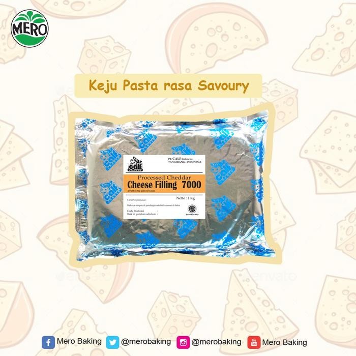 

(Expert) Calf Cheese Filling 7000 Cheddar Saus Keju Savoury 1Kg Processed Cheese Filling 1 Kg