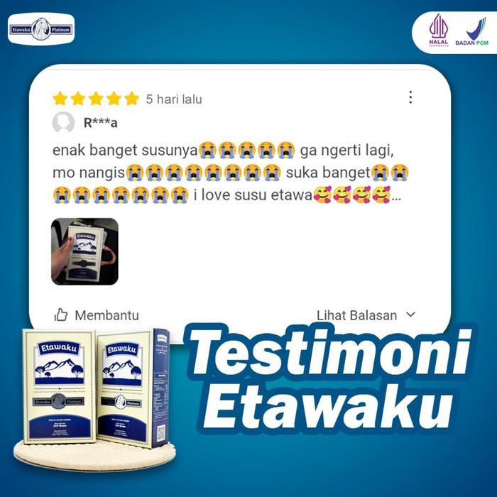

(Expert) Etawaku Platinum - Susu Kambing Segar Etawa Provit Bubuk Krimer Nabati Atasi Masalah