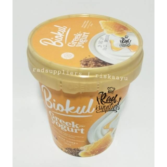 

(Expert) Biokul Greek Honey Yogurt 473ml, Greek Yogurt Rasa Madu 473ml