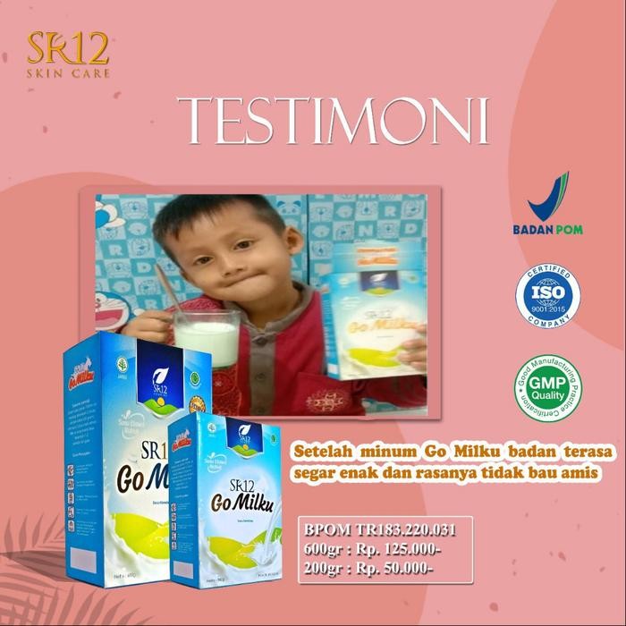 

(Expert) Susu SR12 Go milkku Original Vitamin untuk Menambah nafsu Makan Anak