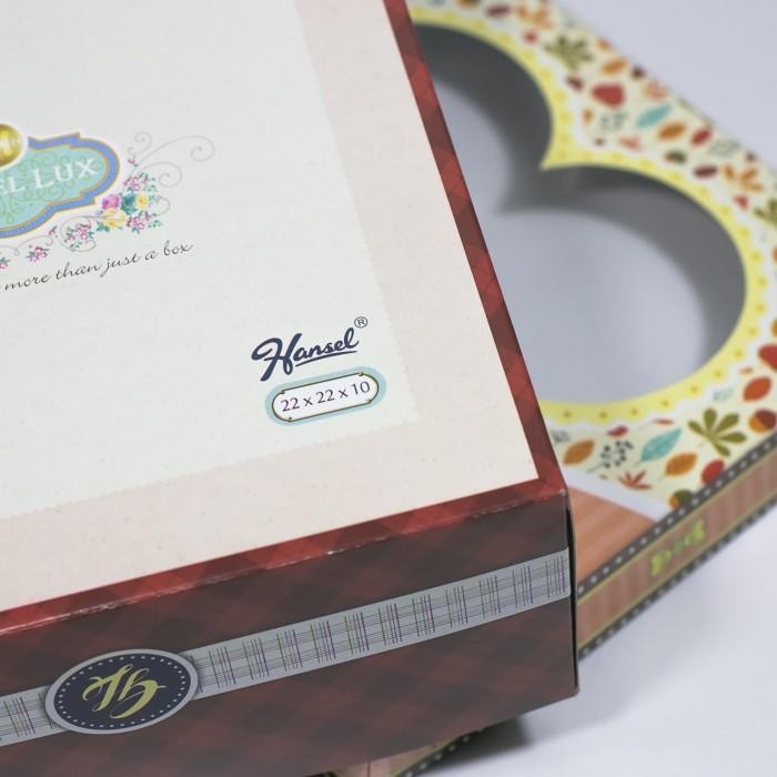 (Expert) Dus Kue/Box Kue/Kotak Kue Ulang Tahun Tutup Kaca ukuran 20 x 20 x 10