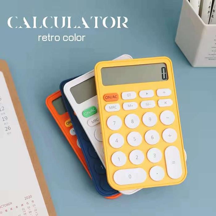 

Kalkulator 12 Digits Candy colors Calculator Kalkulator Mini Portable
