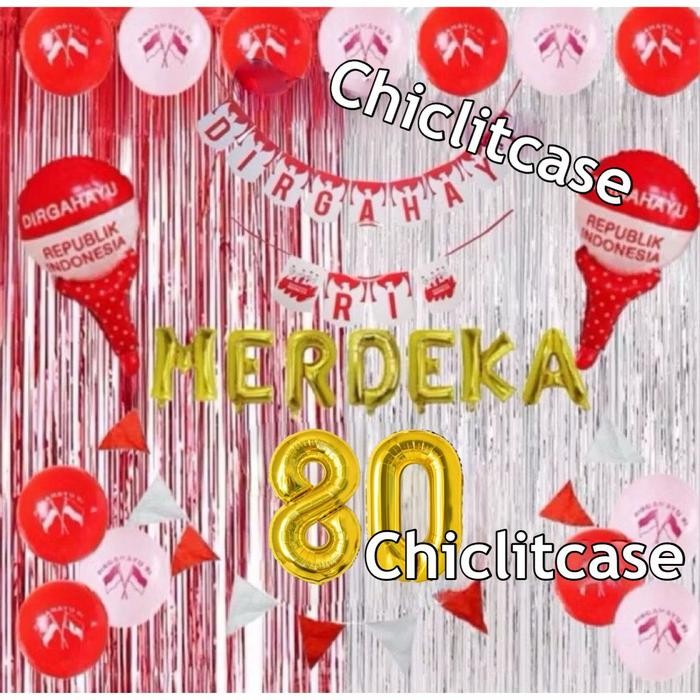 Paket Dekorasi Dirgahayu HUT RI/Dekorasi 17 agustus/ Dekorasi HUT RI 17 agustus merah putih/dekorasi
