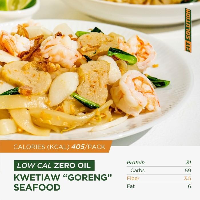 

(Expert) LOW CAL Zero Oil Kwetiau *Goreng* Seafood / Chicken Breast Hi Protein Prep Meal Catering