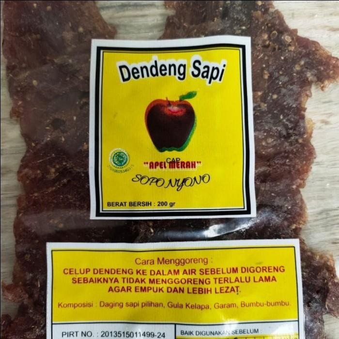 

(Expert) dendeng sapi cap apel merah soponyono 200 gr