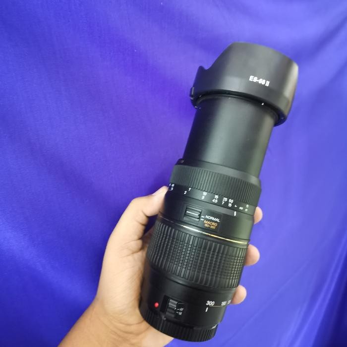 lensa tele 70-300mm tamron for canon mulus fullser