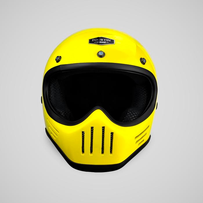 Helm Custom Classic Simpson M30 Retro Vintage Klasik - Fourtin Garage Berkualitas