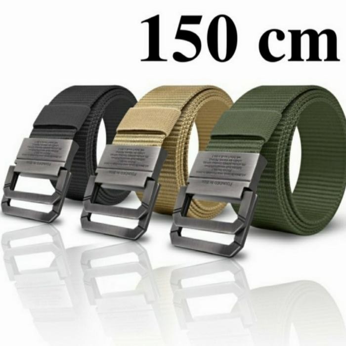 IKAT PINGGANG PRIA JUMBO TACTICAL PANJANG 150 CM SABUK GESPER KANVAS