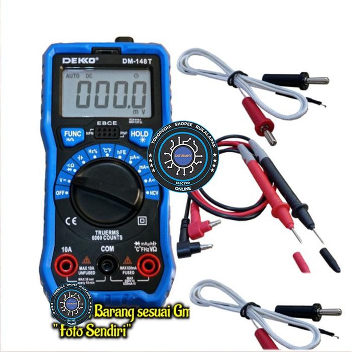 AVOMETER DIGITAL DEKKO DM148T AVO METER DM 148C AUTO DM 148T 148 TERMURAH