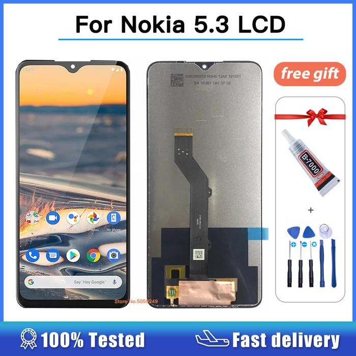 6.55inch ORIGINAL Display for Nokia 5.3 LCD Display Touch Screen Rep