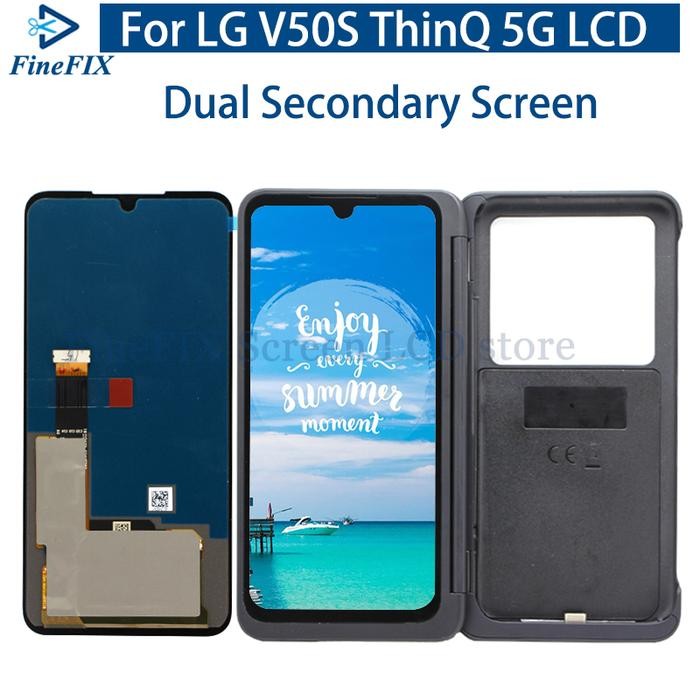 Dual display For LG V50S ThinQ 5G LCD Display Secondary Touch Pan