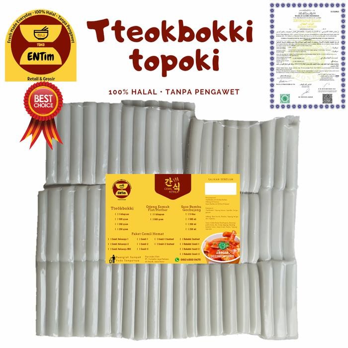 

New Tokpokki/Tokpoki/Teokbokki/Tteobokki/Cemilan/Jajanan 1 Kg