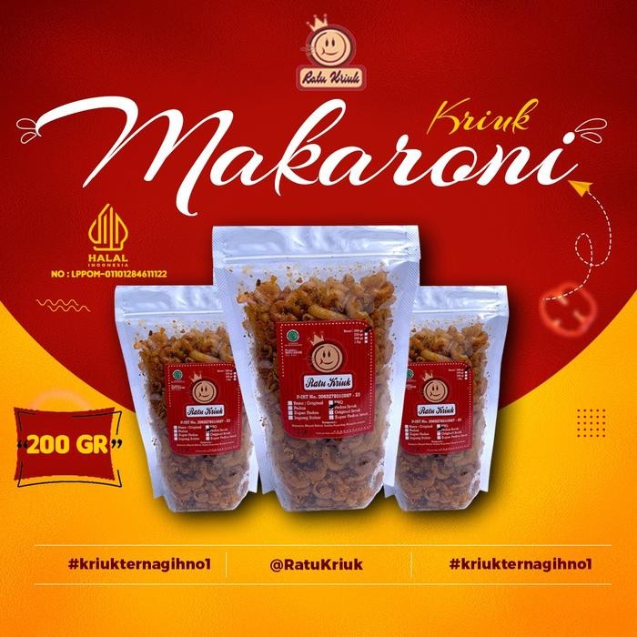 

New Makaroni kering 200gr (goreng kriuk kres)