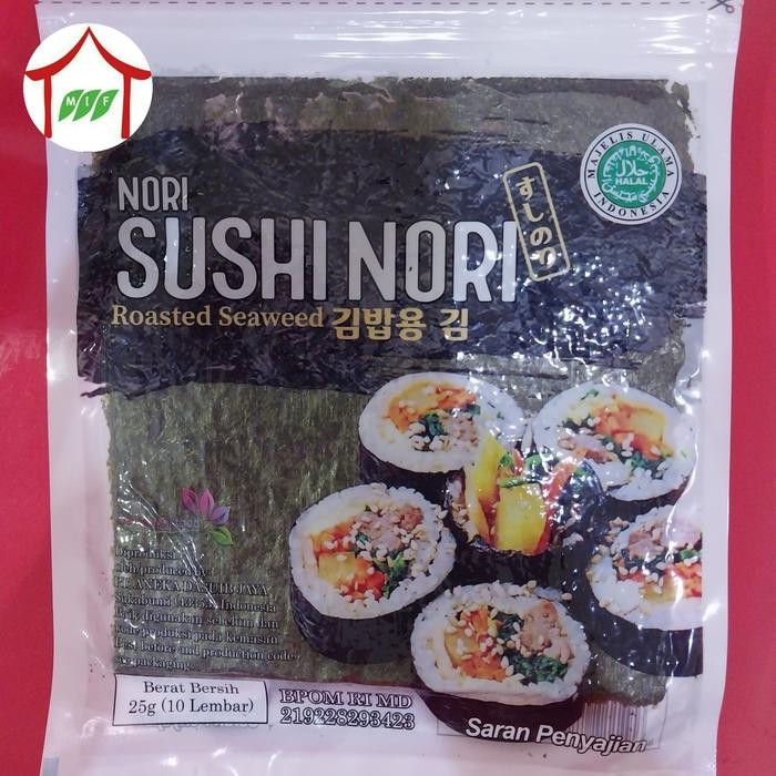 

New Nori Sushi Nori Seaweed Rumput Laut 10 Lembar