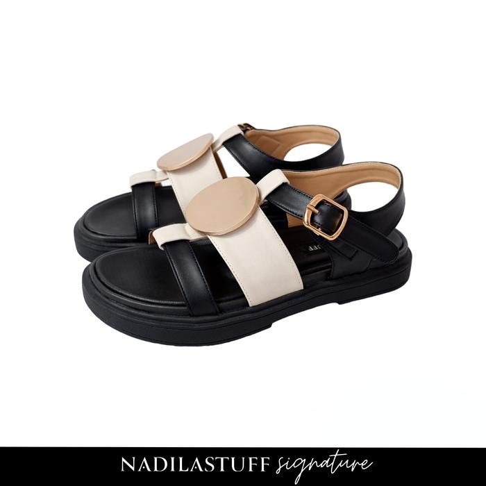 

New Nadilastuff Signature Catherine Alesya Platform Sandal Wanita Hak Ringan Flat