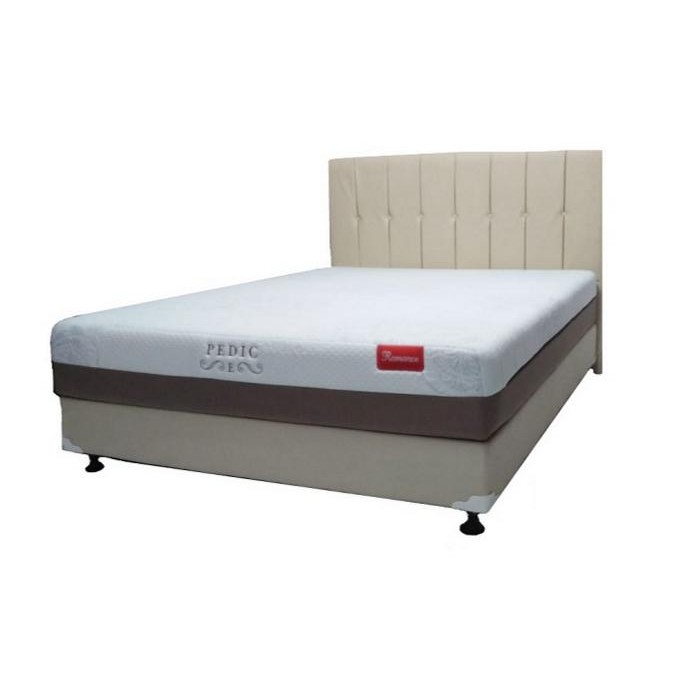 Mo Spring Bed Romance Pedic E 180 X 200 Hb Romeo Cream Full Set