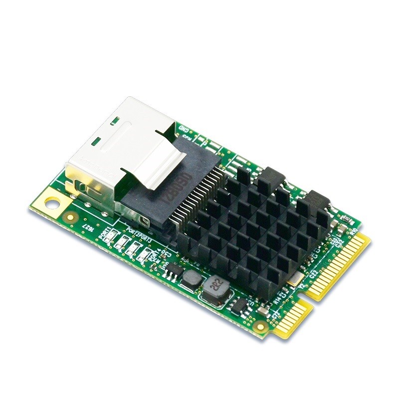 Mini PCIe to 4-Port SATA3 Expansion Card Marvell 88SE9215 6Gb/s UEFI or BIOS