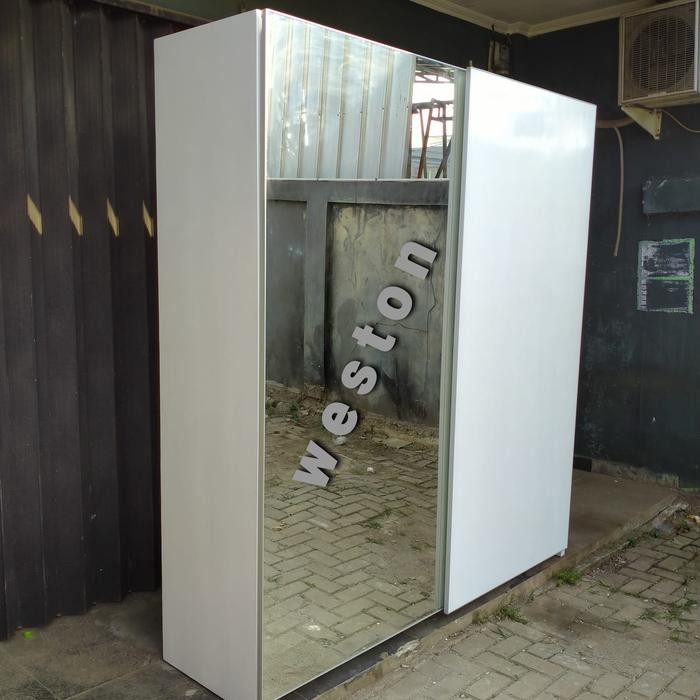 Lemari Pakaian 2 Pintu Jumbo Full Duco (Rel Gantung)