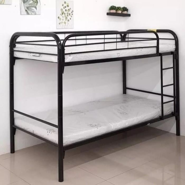 Ranjang Tingkat Informa Olla Bunkbed Hitam Black Ranjang Anak