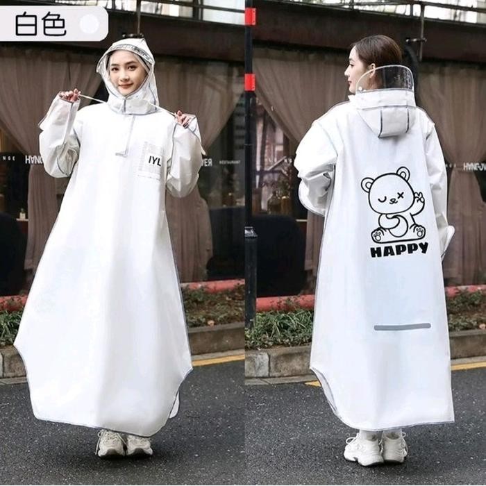 Jas Hujan wanita dewasa jas hujan aestethic motif lucu