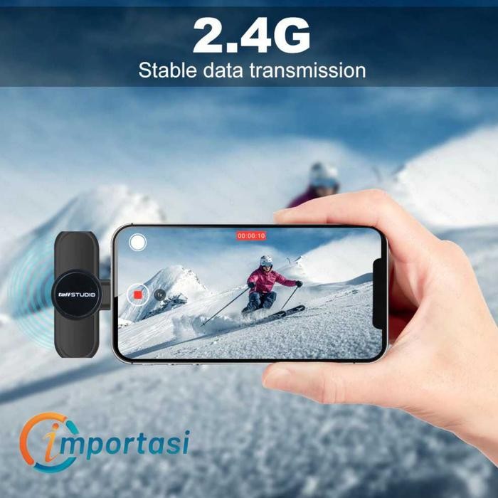 Taffstudio Wireless Lavalier Microphone Iphone Android Lightning Usb C Pasti Ori