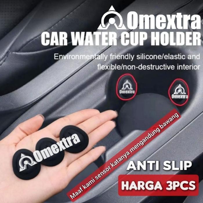 HOT SALE 3Pcs Anti Slip Cup Holder Stopper Silicon Penahan Botol Cup Holder Anti Goyang Cup Holder