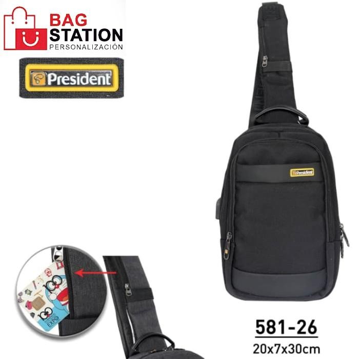 TAS SELEMPANG PRESIDENT USB ORIGINAL TAS SLING BAG PRESIDENT USB ORIGINAL CHEST BAG PRESIDENT