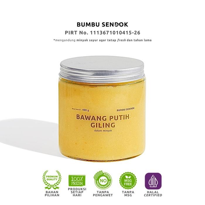 

Bumbu Sendok Bawang Putih Giling Dalam Minyak / Garlic Paste 400G -Gratisongkir