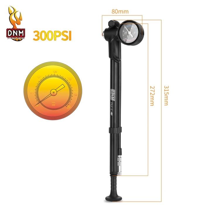 Dnm Pompa Fork Angin Sepeda Pompa Rear Shock 300 Psi Pompa Ban Sepeda