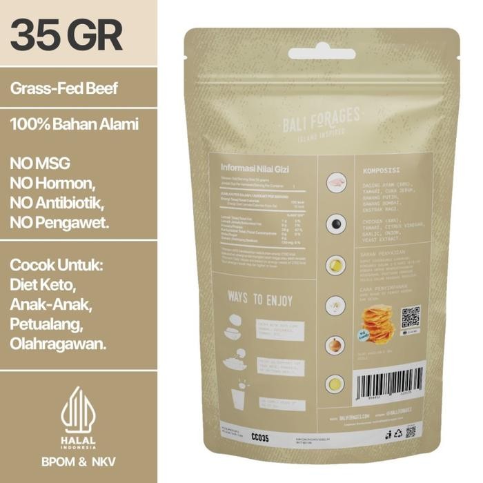 

Chicken Chips Original Crispy Bali Forages Keripik Daging Ayam Krispi