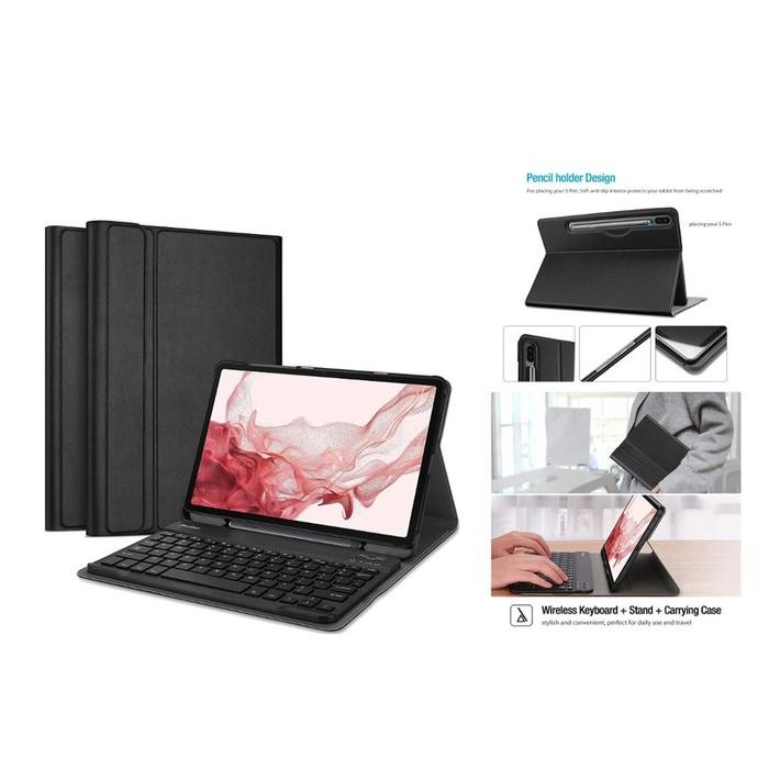 SAMSUNG TAB A7" LITE A8" A10" KEYBOARD CASE NEW BOOK COVER KEYBOARD BLUETOOTH PREMIUM CASE