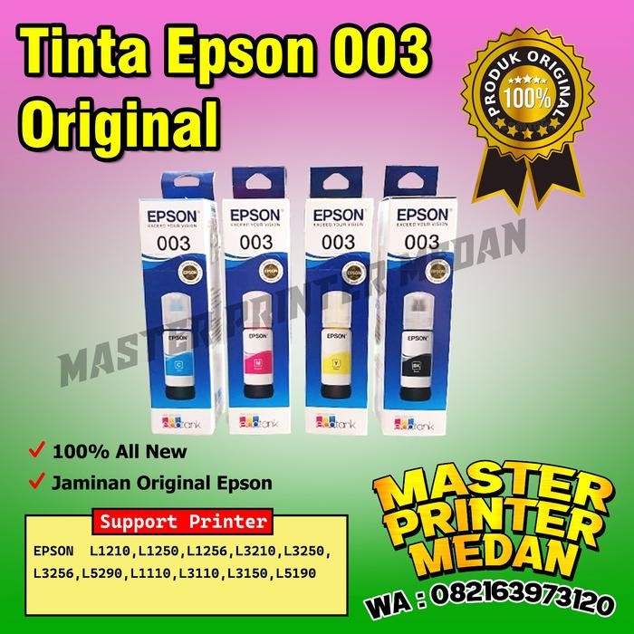 ,,,,,,,] TINTA EPSON 003 L1110 L3110 L3150 L5190 Original - 1 Set