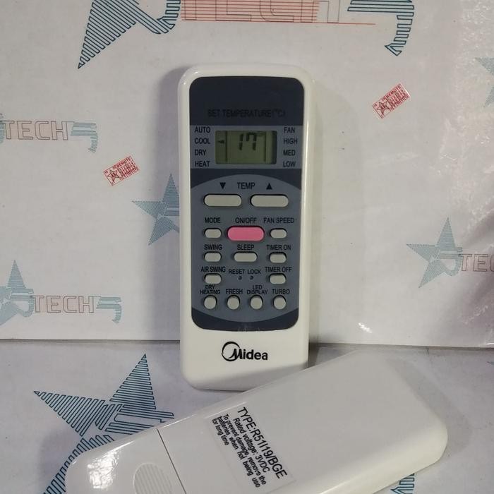 REMOT REMOTE AC MIDEA R51l19/BGE