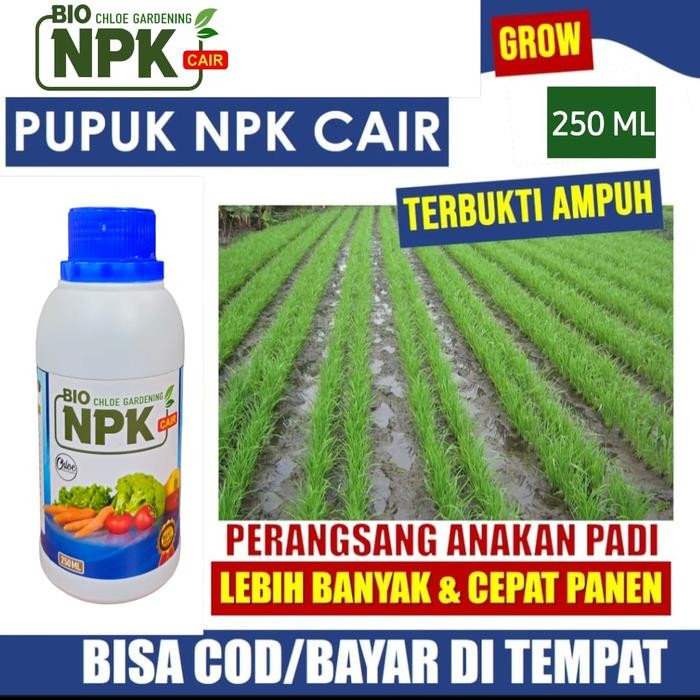 Pupuk Npk Cair Bio Npk Cair Grow Chloe Gardening Pelebat Buah