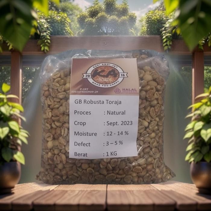 

Kopi Biji Mentah/Grean Bean (Gb) Robusta Toraja Natural 1 Kg #Gratisongkir #Sale #Discount