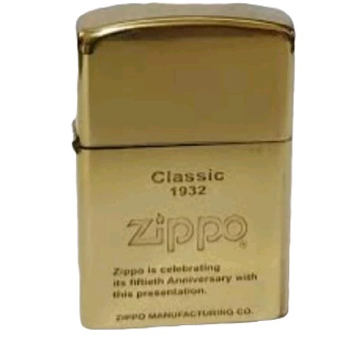 Zippo Classic 1932 Denting2X Souvenir Korek Api Minyak Zippo Limited Dengan Batu Sumbu Kapas
