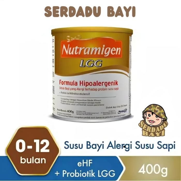 Nutramigen Lgg 400 Gram - Susu Formula Hipoalergenik Untuk Bayi 0-12 Bulan Alergi Protein Susu S