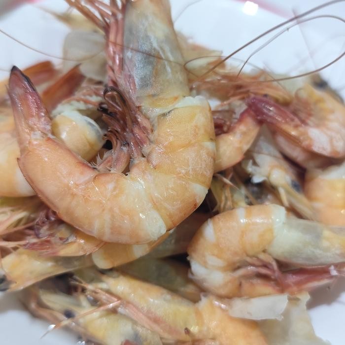 

Udang rebus fresh mix sambel terasi alias Bulacan cip kalimantan