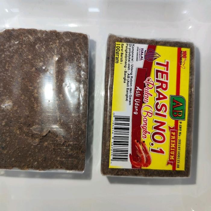 

1 pak isi 5 Terasi Bangka Asli Bangka terasi AB