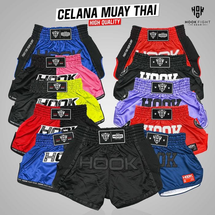Celana Muaythai Hook, Celana Muaythai Murah, Muay Thai Shorts