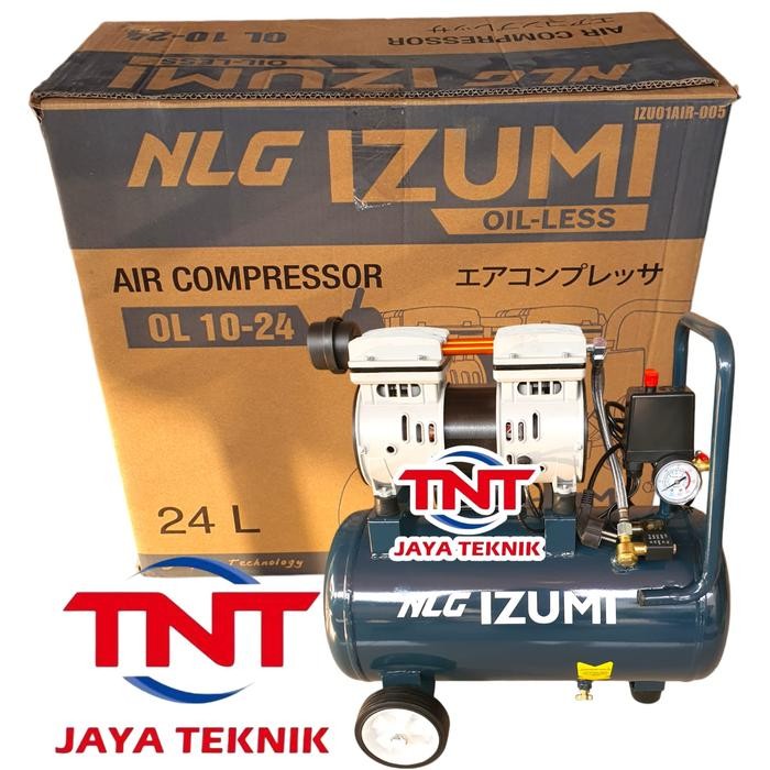 Izumi 24 Liter Ol 10-24 Kompresor Oilless Izumi 1Hp 24Liter Ol 1024